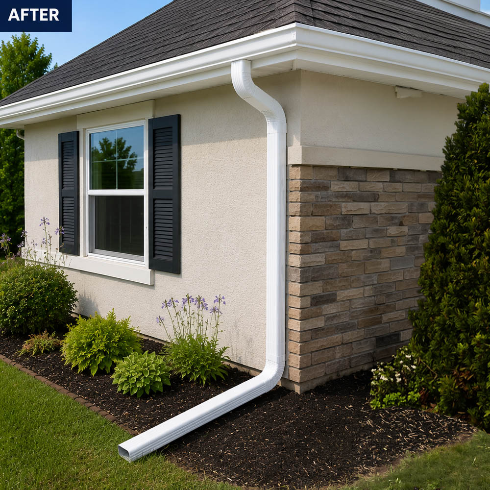 Clean installed gutter